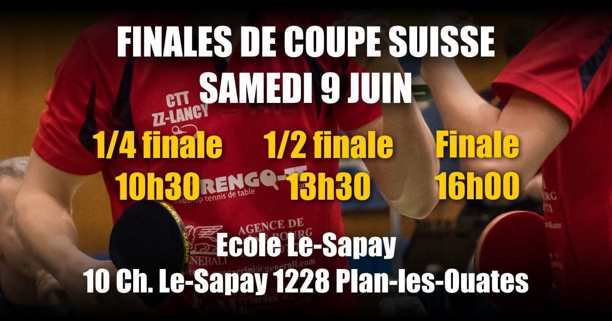 Finales de Coupe Suisse 09 juin 2018 Pla-les-Ouates